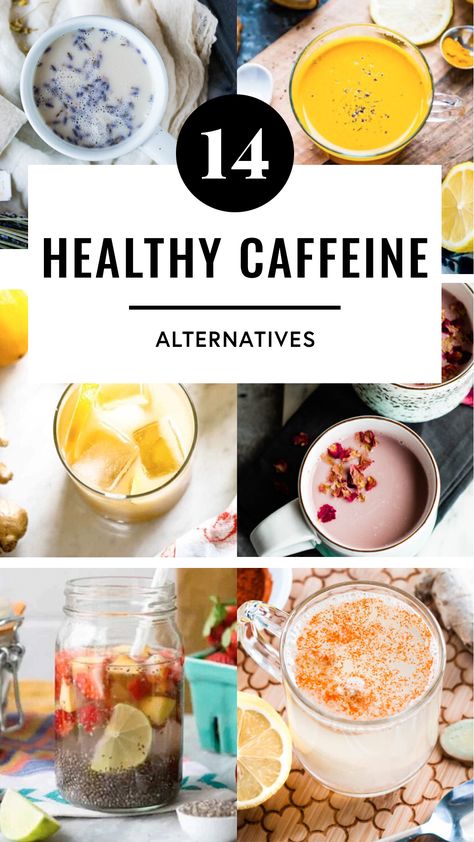 Natural Caffeine Drinks, Healthy Caffeine Free Drinks, Healthy Caffeine Alternatives, Caffeine Free Energy Boosters, Caffeine Free Morning Drinks, Energy Drink Alternative, Natural Caffeine Alternative, Non Caffeinated Drinks, Coffee Alternative Healthy Mornings