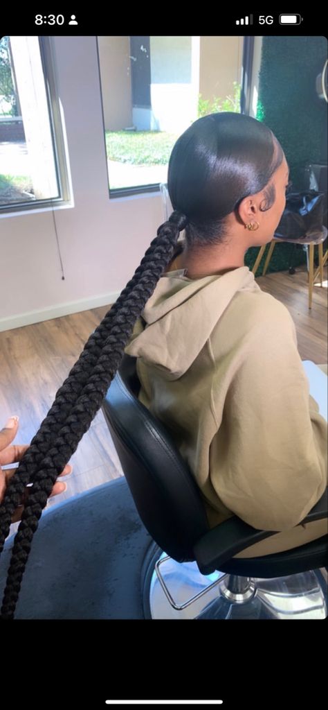 #twobraids #middlepart #blackgirl Braided Pony, 2 Braids, Double Ponytail, Twist Braid, Twist Ponytail, Double Braid, Small Braids, Twist Braid Hairstyles, Two Braids