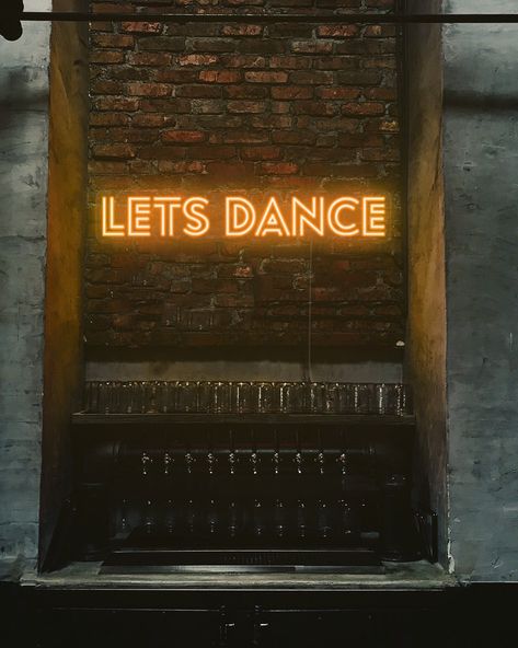 #CustomNeonSigns #UniqueLighting #NeonDesign #BrightIdeas  #WeddingNeonSigns #WeddingDecor Dancefloor Aesthetic, Dance Neon Sign, Dance Studio Decor, Neon Effect, Dance Rooms, Acrylic Board, Let's Dance, Led Neon Lighting, Lets Dance