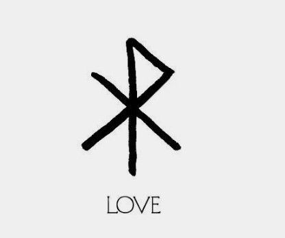 Love Rune Tattoo, Love Rune, Witch Symbols, Rune Tattoo, Pagan Symbols, Hand Doodles, Getting A Tattoo, Symbols And Meanings, Minimalist Tattoos