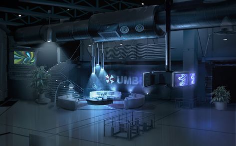 Video Game Art - Resident Evil: Operation Raccoon City concept artwork Resident Evil Concept Art Environment, Resident Evil Laboratory, Resident Evil Concept Art, Umbrella Resident Evil, Bunker Design, Jackie Estacado, Resident Evil 2002, Evil Background, William Birkin