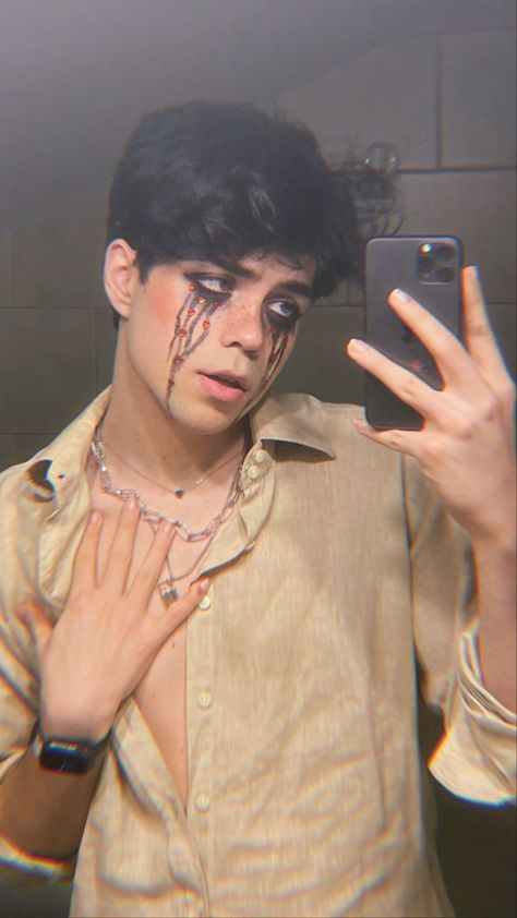 Benji Krol, Mens Crop Top, 23 Years Old, Gay Outfit, Digital Footprint, Best Friends Whenever, Soft Boy, Halloween Men, Male Makeup