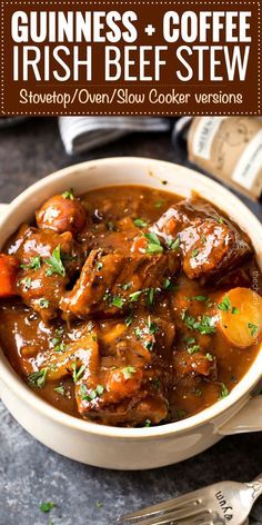 Beef Stew Stove Top, Irish Foods, Guinness Beef Stew, Irish Beef Stew, Irish Beef, Irish Stew, Slow Cooker Beef Stew, Pub Food, Beef Stew Recipe