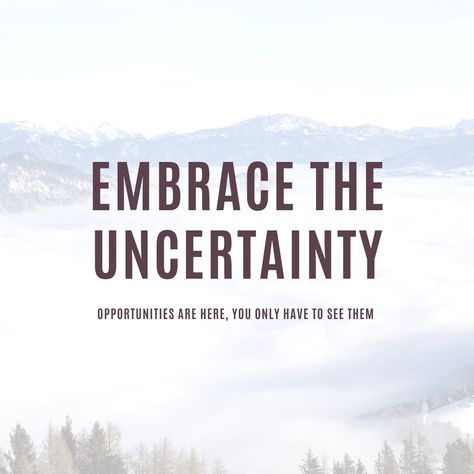 Sometimes it gets scary, but I encourage you to drive your life with passion not with fear. Opportunities are everywhere, be brave and believe in you, the process will be amazing #soulquotes #soul #quotes #embrace #uncertainty #opportunities Uncertainty Quotes, Embracing Uncertainty, Embrace The Uncertainty, Embrace Uncertainty, Opportunity Quotes, Stop Caring, Unrealistic Expectations, Soul Quotes, Be Brave