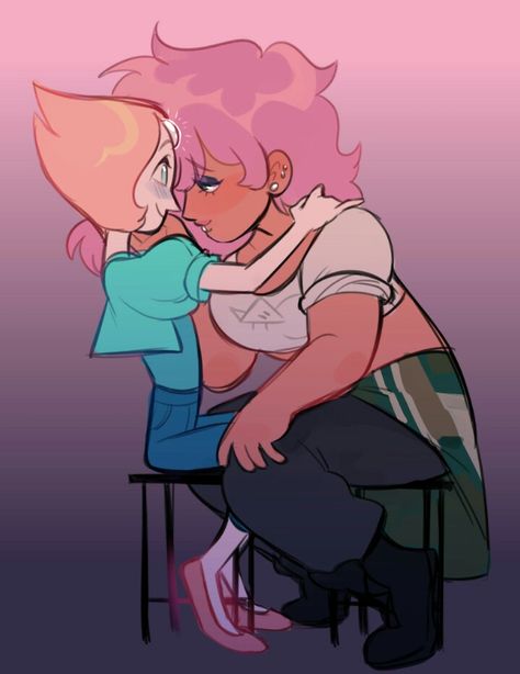 Pearl X Mystery Girl, Mystery Girl Steven Universe, Steven Universe Quotes, Pink Lasagna, Su Fanart, Pearl Su, Steven Universe Ships, Steven Universe Oc, Greg Universe