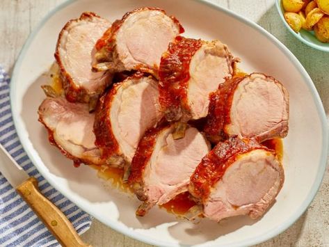 Get Apple Butter Roast Pork Recipe from Food Network Kid Friendly Salad, Mary Berg, Braised Lamb Shanks, Pork Roast Recipes, Quick And Easy Soup, Braised Lamb, Roast Pork, Pork Loin Roast, Easy Soups