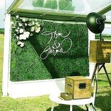 Grass & Flower Wall Decor Privacy Fencing, Artificial Hedges, Stage Backdrop, Artificial Boxwood, Outdoor Wedding Ceremony, Fence Panels, Fence Design, Wedding Guide, Rustic Wedding Decor