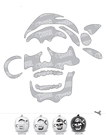 Halloween Pumpkin Carving Template Pirate Pumpkin Carving, Free Pumpkin Carving Patterns, Halloween Carving, Pirate Pumpkin, Pumpkin Masters, Printable Pumpkin Stencils, Halloween Pumpkin Stencils, Pumpkin Stencils, Halloween Pumpkin Carving Stencils