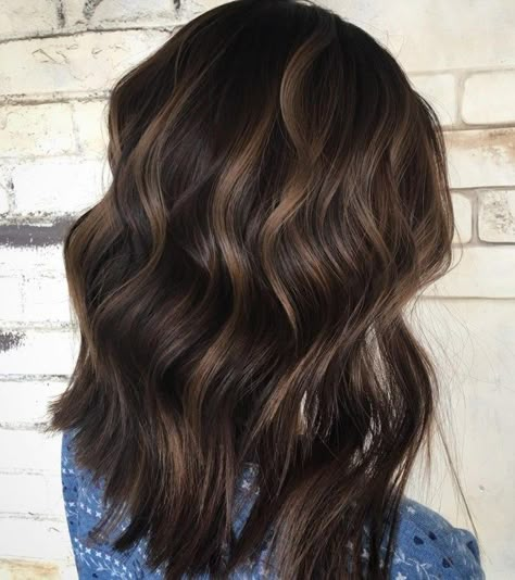 Dark Chocolate Highlights, Balayage Hair Ideas, Chocolate Highlights, Highlights For Dark Brown Hair, Soft Gradient, Color Melt, Hair Tint, Hair Adviser, Dark Hair With Highlights