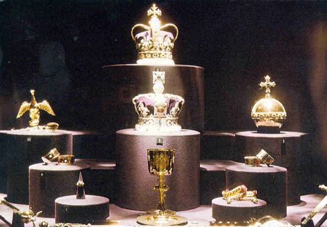 Crown Jewels in use for Coronation & State Occasions British Crown Jewels, The Crown Jewels, Royal Crown Jewels, The Tower Of London, Royal Crowns, Elisabeth Ii, Robert Louis Stevenson, Queen Of England, British Monarchy