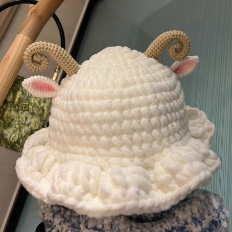 Handmade Animal Crochet Hats, Crochet Winter Wearables, Crochet Pikmin Hat, Grinch Hat Crochet, Crochet Cone Hat, Crochet Fall Clothing, Crochet Face Warmer, Crochet Cool Stuff, Crochet Christmas Accessories