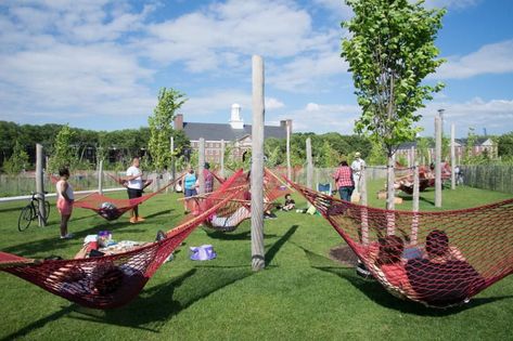 Fun interactive island park in NYC Governors Island, Adult Playground, Girl Scout Camping, Movies Under The Stars, Scout Camping, Nyc Park, School Yard, Garden Park, Luxury Camping