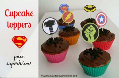 Cupcake toppers de superhéroes gratis Cup Cakes, Love Craft, Super Heroes, Cupcake Toppers, Cupcake, Muffins, Red, Quick Saves