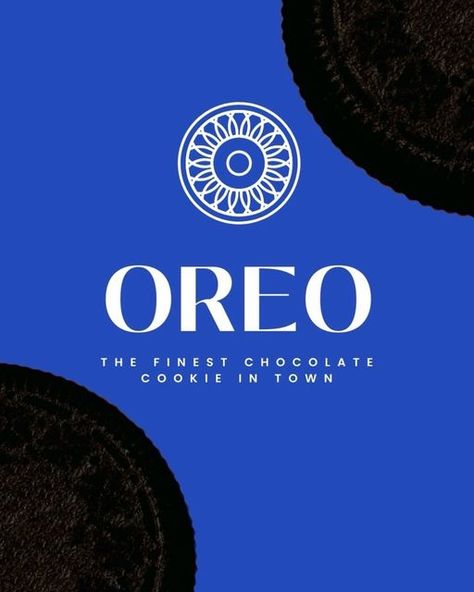 Viktoria‘s Graphics © | Design Studio on Instagram: "Oreo Rebranding 💙🍫

Do you like the result?

——

#branding #brand #branddesign #logodesign #logo #logotype #logodesigner #branding" Oreo Logo Design, Oreo Logo, Fine Chocolate, Logo Redesign, Graphics Design, Chocolate Cookie, Oreo, Design Studio, Branding Design