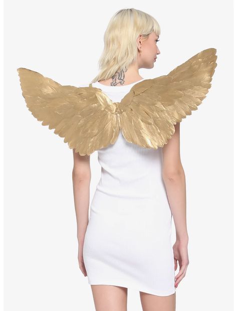 Celestial Halloween, Golden Angel Wings, Golden Angel, Golden Child, Lets Celebrate, Playing Dress Up, Angel Wings, Hot Topic, Halloween Costume