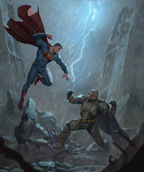 Batman V Superman fan Art , Iqnatius Budi on ArtStation at https://www.artstation.com/artwork/oWdOw Gym Promposal, Supersets Workout, Infp Dating, Romantic Presents, Superman Vs Batman, Guy Shoes, Feminine Softness, Superhero Inspiration, Break Heart