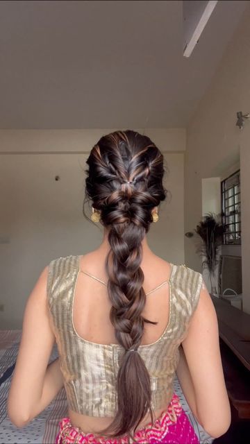 Fish Braid Hairstyles, Rings Hairstyle, Fish Braid, Hair Style On Saree, Flower Bun, Hairstyle Examples, Welcome To Home, Twisted Hair, Easy Hairstyles For Thick Hair