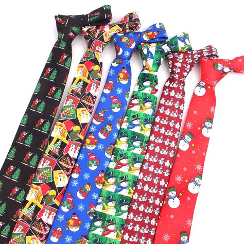 Cheap Men's Ties & Handkerchiefs, Buy Quality Apparel Accessories Directly from China Suppliers:Snowman Print Neck Ties For Men Women Christmas Necktie For Boys Girls Christmas Tree Tie Santa Claus Necktie For Gifts Gravatas Enjoy ✓Free Shipping Worldwide! ✓Limited Time Sale ✓Easy Return. Christmas Necktie, Christmas Ties, Men's Ties, Ties For Men, Women Christmas, Neck Ties, Mens Neck Ties, Christmas Girl, Christmas Women