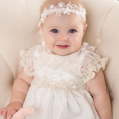 Baby Baptism Dress, Baptism Dress Baby Girl, Blessing Dress, Pearl Beading, Baptism Gown, Baby Baptism, Baptism Dress, Foto Baby, Christening Dress