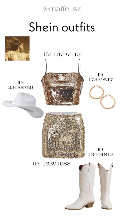 taylor swift, eras tour, fearless, shein, outifts inspo, swiftie Shein Taylor Swift Outfits, Paty Shein, Shein Ideas, Shein Id, Shein Codes, Pants Ideas, Creative Kitchen Gadgets, Dance Comp, Creative Kitchen