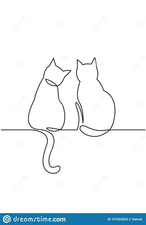 Download 184 Line Drawing Two Cats Stock Illustrations, Vectors & Clipart for FREE or amazingly low rates! New users enjoy 60% OFF. 181,044,762 stock photos online. Line Drawing Images, Cat Outline, Couple Black, Sketches Of Love, Silhouette Drawing, Cat Sketch, Line Sketch, Simple Line Drawings, Love Graphic