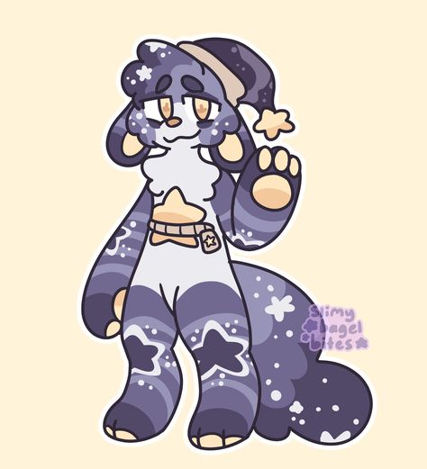 Zipper Character Design, Plushie Base Drawing, Plush Oc, Plushie Oc, Star Fursona, Plushie Drawing, Fursona Plushies, Space Themed Fursona, Cute Fursona Art