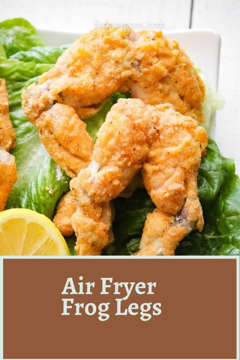 Air Fryer Frog Legs - Fork To Spoon Frog Leg Recipes, Easy Rabbit Recipe, Odd Recipes, Frog Legs Recipe, Fried Frog Legs, Louisiana Alligator, Louisiana Cooking, Dinner Meat, Lil Mama