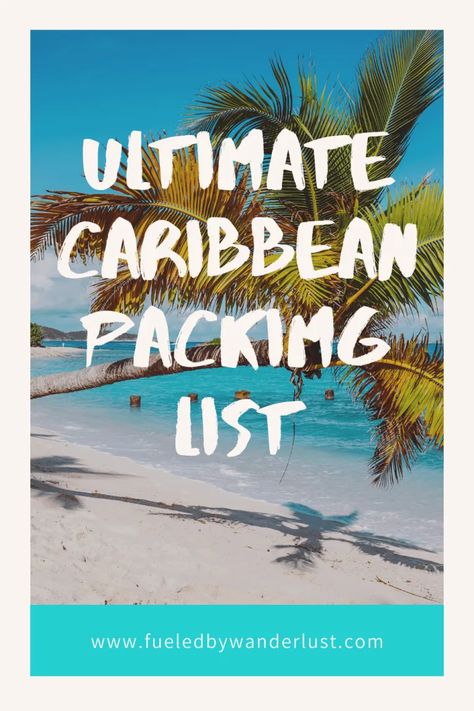 The ultimate packing list for a Caribbean Vacation.  No matter what Caribbean island you're headed to, this is the perfect carry-on only packing list that covers everything you need.  #caribbeanvacation #caribbeanisland #caribbeanpackinglist #caribbeanvacationcouple #caribbeancheap #caribbeanideas #caribbeandestinations Caribbean Packing List, Beach Vacation Packing List, Vacation Checklist, Ultimate Packing List, Caribbean Vacation, Vacation Essentials, Caribbean Destinations, Packing List For Vacation, Travel Essentials List