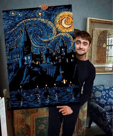 فنسنت فان جوخ, Art Mini Toile, Art Harry Potter, Harry Potter Painting, Arte Van Gogh, Art Painting Gallery, Van Gogh Art, Starry Night Van Gogh, Small Canvas Art