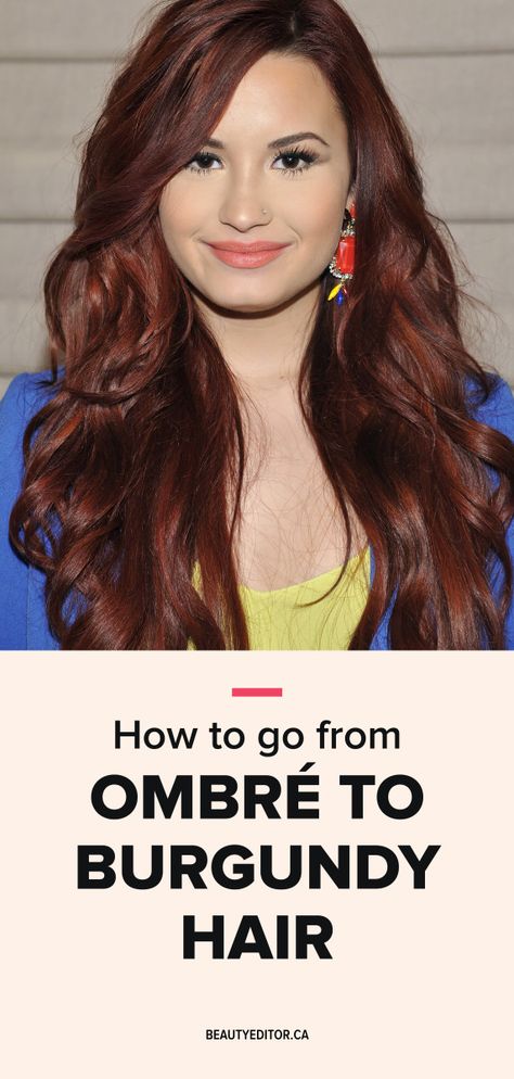 How to go from Ombré to burgundy hair, according to celebrity hairstylist Tony Chaar. Celebrity Hairstylist, Celebrity Hair Stylist, Burgundy Hair, Ombre Hair Color, How To Go, Hair Colour, Ombre Hair, Hair Stylist, Bleach