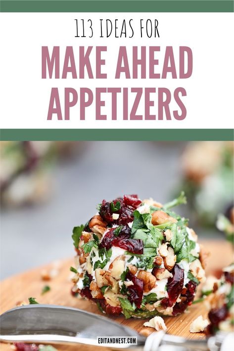 Transportable Appetizers, Make Ahead Catering Ideas, Appetizer Cold Easy, Easy Hourdourves Cold, Cold Starters Recipes, Make Ahead Catering, Hearty Appetizers For A Crowd, Appetizers That Can Be Frozen, Cold Party Dishes