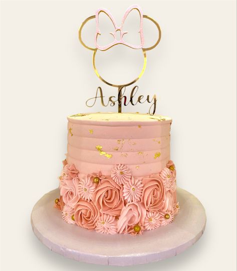 Isn’t She Onederful Cake, Minnie Golden, Onederful Cake, Minnie Mouse First Birthday, Minnie Mouse Birthday Cakes, Disney Birthday Cakes, Minnie Cake, First Birthday Cake Topper, One Year Birthday