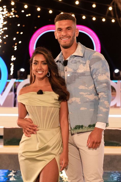 Sanam Harrinanan and Kai Fagan were announced as the latest winners of Love Island earlier this month, and since leaving the villa the couple have spoken about their plans for the future Love Island Couples, Plans For The Future, Cheryl Cole, House Of Cb Dresses, Green Gown, Single Person, Donate To Charity, Love Island, David Beckham