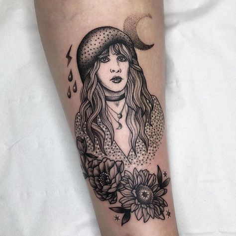 Stevie Nicks Tattoo Ideas, Stevie Nicks Drawing, Stevie Nicks Tattoo, Gold Tattoos, Tattoo Appointment, Birthday Tattoo, Ancient Tattoo, Self Love Tattoo, Tattoo Board