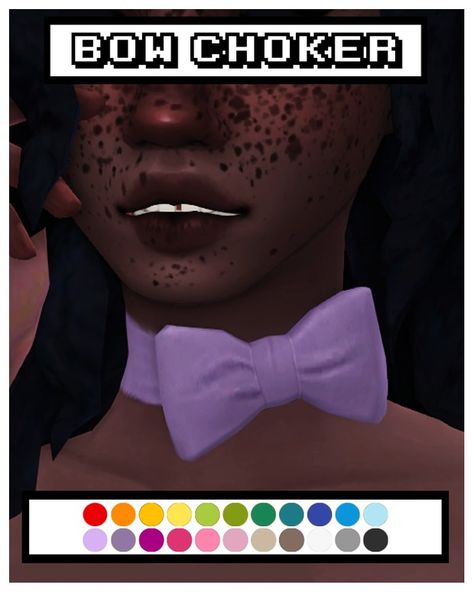 Sims4 Accessories, Ts4 Accessories, Ts4 Mods, Sims Characters, Bow Choker, Sims Packs, Sims 5, Sims 4 Cc Folder, Free Sims