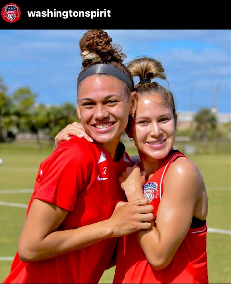 Trinity Rodman And Ashley Sanchez, Ashley Sanchez, Washington Spirit, Trinity Rodman, Soccer Pics, Soccer Women, Alex Morgan, Usa Soccer Women, Usa Soccer