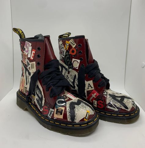 Hand Painted Dr Martens, Doc Martens Aesthetic, Doc Martens, Dr. Martens, Hand Painted