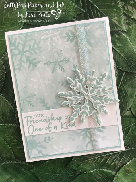 Snowflake Christmas Cards, Christmas Cards Diy, Handcrafted Christmas Cards, Christmas Tree Pictures, Snowflake Cards, Homemade Christmas Cards, Stampin Up Christmas Cards, Christmas Card Crafts, Stampin Up Christmas