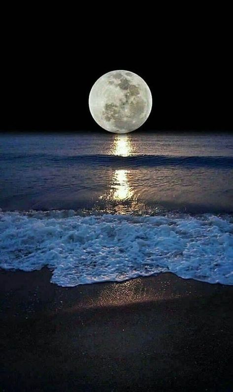 I love the ocean and it says to me that there is a whole world out there. I just need to be brave to take the first step. The Ocean, The Moon, Most Beautiful, Moon, The World, Water, Art