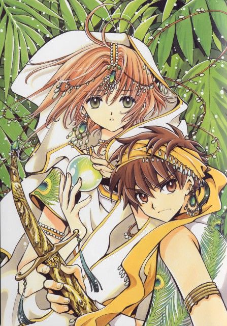 Sakura and Syaoran from Tsubasa Reservoir Chronicle by #CLAMP - beautiful art! Clamp Manga, Sakura Card Captor, Tsubasa Reservoir, Tsubasa Reservoir Chronicles, Sakura Kinomoto, Tsubasa Chronicles, Mahō Shōjo, Comic Manga, Bd Comics