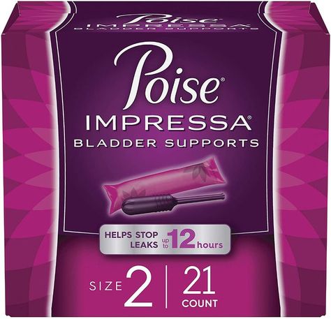 Poise Impressa Incontinence Bladder Supports for Bladder Control, Size 2, 21 Count (Packaging May Vary) Incontinence Products Woman, Bladder Leakage, Pelvic Floor Dysfunction, Incontinence Pads, Bladder Control, Beauty Supplements, Supplements For Women, Pelvic Floor, Health Facts