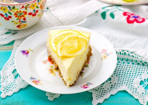 Lemon Cheesecake | Overcoming MS No Bake Cheesecake Lemon, Cheesecake Lemon, Lemonade Pie, No Bake Lemon Cheesecake, Lemon Curd Filling, Classic Cheesecake, Salty Cake, Bake Cheesecake, Gourmet Desserts