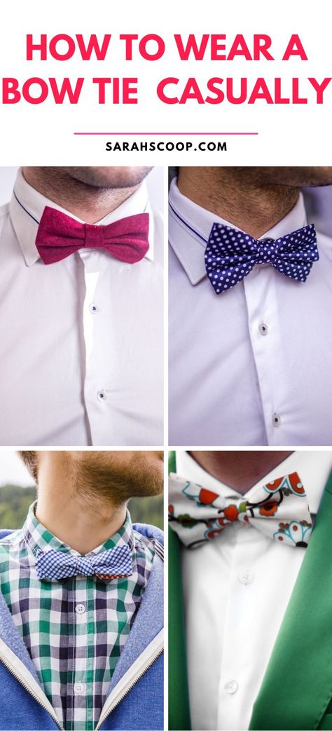 Master the art of casual elegance! Learn how to casually sport a bow tie and add an effortless touch of sophistication to your everyday look! 👔 #fashion #style #howtostyle Bow Tie Outfit, Bowtie Outfit, Summer Linen Outfits, Bow Tie Suit, Tie Outfit, Here's The Scoop, Friday Outfit, Top Hats, Crisp White Shirt