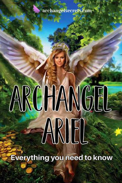 We have been talking about the Female Archangels, and today is the turn of Archangel Ariel the Queen of Nature. One of the most beautiful Archangels, learn everything about her in our new blog post. Arch Angel Ariel, Beautiful Angel Images, Who Are The Archangels, List Of Archangels, Queen Of Nature, Guardian Angel Images, All Archangels, Ariel Images, Archangels Names