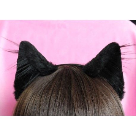 Approx. 2.5"-3" tall. These are the same shape as our standard realistic cat ears. They are approx. a little over an inch smaller and a bit less wide. These are a scaled down version for those with smaller heads,or who just like smaller ears. These are also made with fur inside - not velvet. You can adjust the spacing of your ears along the headband,and bend/fold them to your preference. Realistic Cat Ears, Kitten Play Gear, Wolf Ears And Tail, Black Cat Ears, Therian Gear, Cat Ears And Tail, Wolf Ears, Kittens Playing, Animal Ears