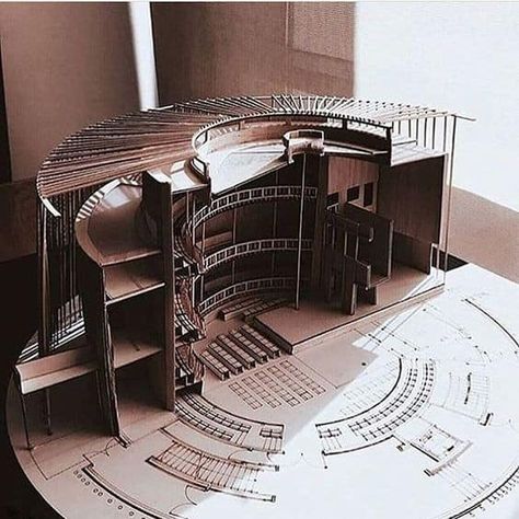 Building Maquette, Theater Fashion, Portfolio D'architecture, Maquette Architecture, Fashion Architecture, Architecture School, Architectural Model, Architecture Model House, Architecture Model Making