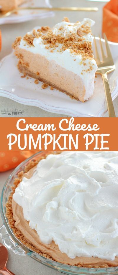 Cream Cheese Pumpkin Pie, Cheese Pumpkin Pie, Cream Cheese Pumpkin, Pumpkin Cream Cheese Pie, Recipes Pumpkin, Cream Cheese Pie, Pumpkin Pie Cheesecake, Pumpkin Cream Cheese, Cheese Pumpkin