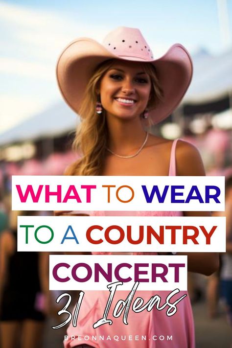 "Get inspired with 31 country concert outfit ideas that are as unique as your music taste. Women's fashion that's ready for applause! #CountryConcertOutfits #FashionInspiration" Kenny Chesney Concert Outfit, Country Concert Fashion, Western Concert Outfit, Country Concert Outfit Fall, Concert Outfit Jeans, Country Music Concert Outfit, Outdoor Concert Outfit, Country Festival Outfit, Country Music Festival Outfits