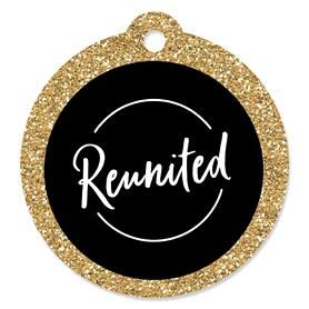 Reunited - School Class Reunion | BigDotOfHappiness.com College Reunion, Easy Party Favor, Reunion Party, Reunion Invitations, Easy Party Decorations, Diy Party Supplies, Class Reunion, School Class, Diy Tags