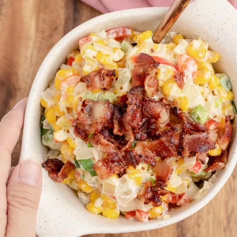 Confetti Corn, Corn With Bacon, Festival Foods, Veggie Casserole, Grocery Cart, Corn Recipes, Frozen Corn, Thanksgiving Ideas, Bacon Recipes